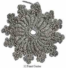 Victorian child's crocheted cap 12 point star center Victorian child's crocheted cap 12 point star center