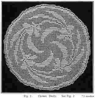 CROCHET DOILY FLOWER FREE PATTERN FREE PATTERNS